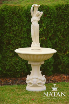 Zierbrunnen Springbrunnen Skulptur Brunnen Dekoration Garten Fontaine NOEMI